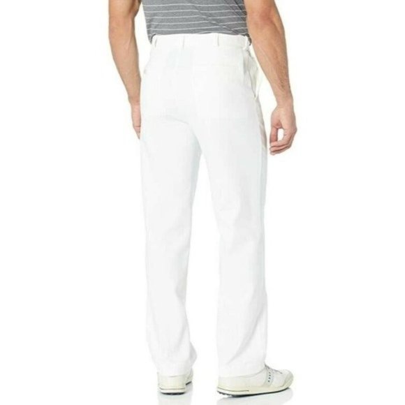 PGA TOUR Men's Flat Front Golf Pant Sz 34x32 White